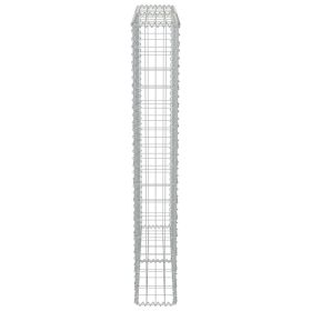 vidaXL Gabion Wall with Covers Galvanised Steel 100x20x150 cm