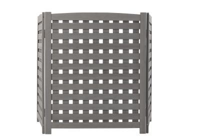 Air Conditioner Fence Screen Outside, Cedar Privacy Fence 3 Panels to Hide AC & Trash Enclosure, 32"W x 38"H