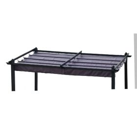 Replacement Canopy Top Fabric for 10x10 Ft Outdoor Patio Retractable Pergola Sunshelter Pergola Canopy