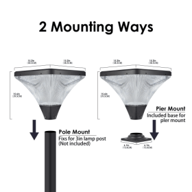 W1340P181973  LED solar street lamp, remote shake control solar lamp outdoor / garden / courtyard solar induction wall lamp, free cable / free install