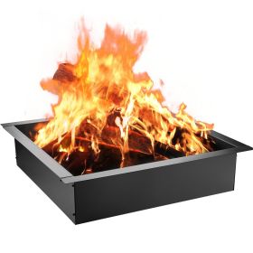 VEVOR Fire Pit Ring, 36-Inch Outer/30-Inch Inner Diameter Fire Pit Insert,1.5 mm Thickness Fire Ring, DIY Steel Ring with Tongs In-Ground Fire Pit Lin