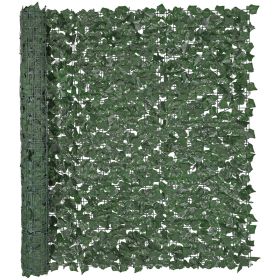 VEVOR Ivy Privacy Fence, 59 x 98 in Artificial Green Wall Screen, Greenery Ivy Fence with Strengthened Joint, Faux Hedges Vine Leaf Decoration for Out