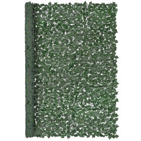 VEVOR Ivy Privacy Fence, 96 x 72 in Artificial Green Wall Screen, Greenery Ivy Fence with Strengthened Joint, Faux Hedges Vine Leaf Decoration for Out
