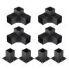 VEVOR Pergola Bracket Kit 4''x4'', 8pcs 3-Way Heavy Duty Corner Bracket Woodworks DIY Post Base Kit, Easy Installation Wooden Beams for Gazebos, Patio