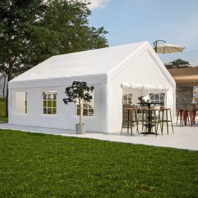 20x20FT Party Tent Heavy Duty, Large Wedding Event Shelters with 2 Storage Bags & Removable Sidewalls, Outdoor Canopy Gazebo Commercial Tents for Part