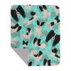Black and Whtie Papillon Quilted Blanket 50x60 Artwork Pattern Quilted Throw Blanket for Bed, Couch, Sofa, Soft and Lightweight
