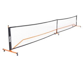 VEVOR Pickleball Net Set, 22FT Regulation Size Portable Pickleball System with Bags, Balls, Paddles, Wheels, and Court Lines, Weather Resistant Metal