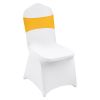 VEVOR Stretch Spandex Folding Chair Covers, Universal Fitted Chair Cover with Chair Sashes, Removable Washable Protective Slipcovers, for Wedding, Hol