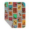 Lots of Airedale Terrier Quilted Blanket 50x60 Artwork Pattern Quilted Throw Blanket for Bed, Couch, Sofa, Soft and Lightweight