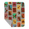 Lots of Chocolate Standard Poodle Quilted Blanket 50x60 Artwork Pattern Quilted Throw Blanket for Bed, Couch, Sofa, Soft and Lightweight