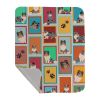 Lots of Blue Merle Sheltie Quilted Blanket 50x60 Artwork Pattern Quilted Throw Blanket for Bed, Couch, Sofa, Soft and Lightweight