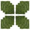 Artificial Grass Wall Panel Backdrop, 12 20" x 20" Boxwood UV Protection Privacy Coverage Panels for Indoor & Outdoor Decor, Wall & Fence Covering, Mi