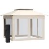 11' x 11' Pop Up Canopy, Outdoor Patio Gazebo Shelter with Removable Zipper Netting, Instant Event Tent with 121 sq.ft Shade and Carry Bag for Backyar