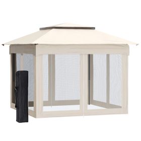 11' x 11' Pop Up Canopy, Outdoor Patio Gazebo Shelter with Removable Zipper Netting, Instant Event Tent with 121 sq.ft Shade and Carry Bag for Backyar