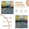 12' X 12' Hardtop Gazebo, Aluminum Metal Gazebo with Galvanized Steel Double Roof Canopy, Curtain and Netting, Permanent Gazebo Pavilion for Patio, Ba