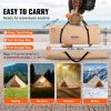 VEVOR 8-10 Person Canvas Glamping Bell Tent, Breathable Waterproof Yurt Tent with Stove Jack and Detachable Side Wall for Family Camping,16'x16'x118 "