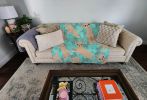 Chihuahua Quilted Blanket 50x60 Artwork Pattern Quilted Throw Blanket for Bed, Couch, Sofa, Soft and Lightweight