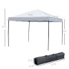 10' x 10' Pop Up Canopy Tent with Netting, Instant Gazebo, Ez up Screen House Room with Carry Bag, Height Adjustable, for Outdoor, Garden, Patio, Crea