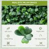 12 PCS 20" x 20" Artificial Boxwood Panels Topiary Wall Greenery Backdrop, Privacy Hedge Screen UV Protected 4Layer Roll Grass Panel Fence Decor Outdo