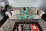 Fawn Great Dane Quilted Blanket 50x60 Artwork Pattern Quilted Throw Blanket for Bed, Couch, Sofa, Soft and Lightweight