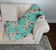 Dalmatian Quilted Blanket 50x60 Artwork Pattern Quilted Throw Blanket for Bed, Couch, Sofa, Soft and Lightweight