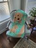 Yellow Labrador Retriever Quilted Blanket 50x60 Artwork Pattern Quilted Throw Blanket for Bed, Couch, Sofa, Soft and Lightweight