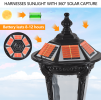 W1340P181986  LED retro solar lamp solar street lamp remote shake control solar lamp outdoor / garden / courtyard solar induction wall lamp, free cabl