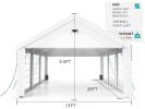 Party Tent - 13x26FT Heavy Duty Canopy Tent with Removable Sidewalls,3 Box Outdoor Waterproof Patio Camping Gazebo Shelter,Perfect for Wedding Holiday