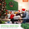 VEVOR Artificial Boxwood Panel UV 24pcs Boxwood Hedge Wall Panels Artificial Grass Backdrop Wall 24" X 16" 4 cm Green Grass Wall, Fake Hedge for Decor