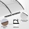 VEVOR Window Door Awning Canopy, 120" x 40" Door Canopy Exterior, UF50+ PC Sunshade Sheet Awnings, Outdoor Patio Awning Sun Shade, Transparent, Waterp