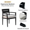 7-Piece Outdoor Patio Aluminum Furniture, Modern Dining Set, including 4 Dining Chairs & 2 Swivel Rockers Sunbrella Fabric Cushioned and Rectangle Din