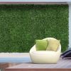 Artificial Grass Wall Panel Backdrop, 12 20" x 20" Boxwood UV Protection Privacy Coverage Panels for Indoor & Outdoor Decor, Wall & Fence Covering, Sw