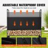 VEVOR 4.3FT Outdoor Firewood Rack with Cover, 52x14.2x46.1 in, Heavy Duty Firewood Holder & 600D Oxford Waterproof Cover for Fireplace, Patio, Indoor/