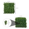 Artificial Grass Wall Panel Backdrop, 12 20" x 20" Boxwood UV Protection Privacy Coverage Panels for Indoor & Outdoor Decor, Wall & Fence Covering, Sw