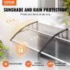 VEVOR Window Door Awning Canopy, 120" x 40" Door Canopy Exterior, UF50+ PC Sunshade Sheet Awnings, Outdoor Patio Awning Sun Shade, Transparent, Waterp