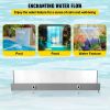 VEVOR Fountain Spillway 35x3.2x8.1 Inch, Pool Waterfall Fountain 17 Colors Led, Pool Water Fall Kit with Remote, Pool Spillway Solid Acrylic Pool Wate