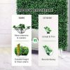 12PCS, 20 inches x 20 inches, grass height 1.6 inches, artificial yellow wooden board, yellow wooden board fence board, privacy hedge UV protection, o