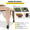 VEVOR Outdoor Canopy Gazebo Tent, Portable Canopy Shelter with 10'x10' Large Shade Space for Party, Backyard, Patio Lawn and Garden, 4 Sandbags, and N