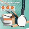 VEVOR Pickleball Net Set, 22FT Regulation Size Portable Pickleball System with Carrying Bag & Balls & Paddles, Weather Resistant Steady Metal Frame &