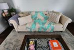 Great Pyrenees Quilted Blanket 50x60 Artwork Pattern Quilted Throw Blanket for Bed, Couch, Sofa, Soft and Lightweight