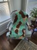 Liver English Springer Spaniel Quilted Blanket 50x60 Artwork Pattern Quilted Throw Blanket for Bed, Couch, Sofa, Soft and Lightweight