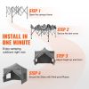 VEVOR 10x10 FT Pop up Canopy with Removable Sidewalls, Instant Canopies Portable Gazebo & Wheeled Bag, UV Resistant Waterproof, Enclosed Canopy Tent f