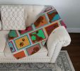 Lots of Chocolate Standard Poodle Quilted Blanket 50x60 Artwork Pattern Quilted Throw Blanket for Bed, Couch, Sofa, Soft and Lightweight