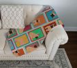 Lots of Fawn French Bulldog Quilted Blanket 50x60 Artwork Pattern Quilted Throw Blanket for Bed, Couch, Sofa, Soft and Lightweight
