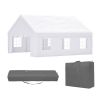 20x20FT Party Tent Heavy Duty, Large Wedding Event Shelters with 2 Storage Bags & Removable Sidewalls, Outdoor Canopy Gazebo Commercial Tents for Part