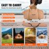 VEVOR Canvas Tent, 4 Seasons 5 m/16.4 ft Bell Tent, Canvas Tent for Camping with Stove Jack, Breathable Yurt Tent for up to 8 People, Family Camping O