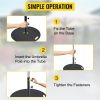 VEVOR Umbrella Base, 27" Round Umbrella Base, 39lbs Umbrella's Holder Stand, Cast Iron Umbrella Base for 1.5-1.875" Umbrella Pole Market Umbrella Base