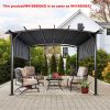 12 x 9 Ft Outdoor Pergola Patio Gazebo,Retractable Shade Canopy,Steel Frame Grape Gazebo,Sun shelter Pergola for Gardens,Terraces,Backyard Same as W41