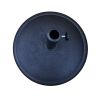 8.8 feet Outdoor Aluminum Patio Umbrella, Patio Umbrella, Market Umbrella with 42 pounds Round Resin Umbrella Base, Push Button Tilt and Crank lift, T
