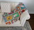 Lots of Grey Siberian Husky Quilted Blanket 50x60 Artwork Pattern Quilted Throw Blanket for Bed, Couch, Sofa, Soft and Lightweight